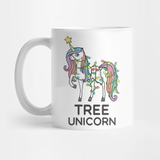 Tree Unicorn Christmas Mug